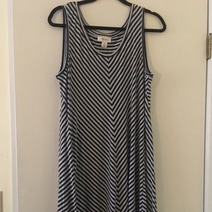 Chevron stripe dress